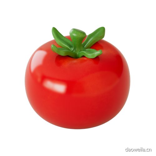 番茄西红柿 到位啦UI素材 80款水果食品厨具3D图标模型 3D模型png