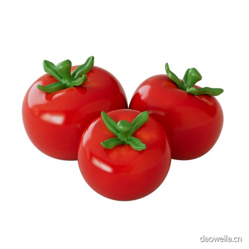 三个番茄 到位啦UI素材 80款水果食品厨具3D图标模型 3D模型png